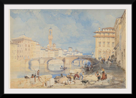 "Ponte Santa Trinita, Florence", James Duffield Harding