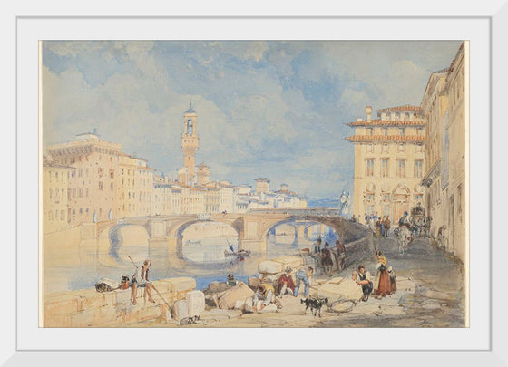 "Ponte Santa Trinita, Florence", James Duffield Harding