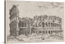  The “Speculum Romanae Magnificentiae: The Colosseum” print is a captivating visual journey into the heart of ancient Rome. The iconic Colosseum stands amidst the silent whispers of a bygone era, its majestic ruins telling tales of gladiatorial combats and roaring crowds. Every stroke captures the intricate details of the amphitheater’s architecture, while the surrounding desolation evokes a poignant mix of awe and melancholy. 