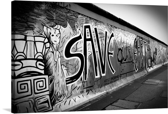 Immerse yourself in the evocative allure of “Berlin Wall” by David Lally, a limited edition print that encapsulates the potent mix of history, art, and social commentary. This monochromatic masterpiece captures a segment of the iconic Berlin Wall, adorned with graffiti that is as provocative as it is artistic. 