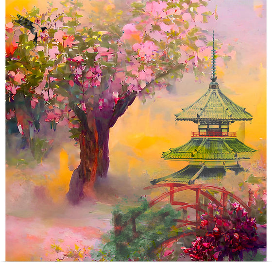 "Japanese Pear Blossom Garden", Nihon Kenchiku and Linnaea Mallette