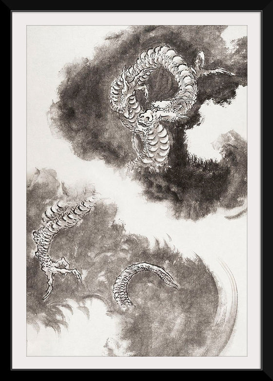 "Japanese Dragons", Katsushika Hokusai