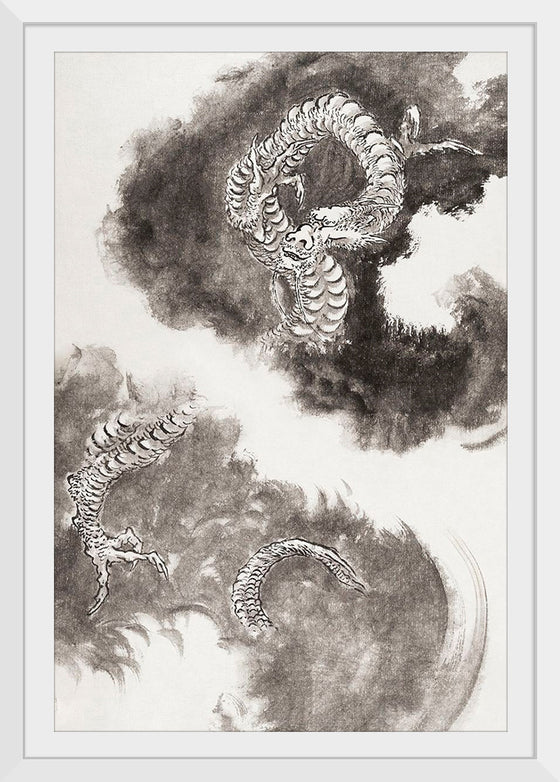 "Japanese Dragons", Katsushika Hokusai