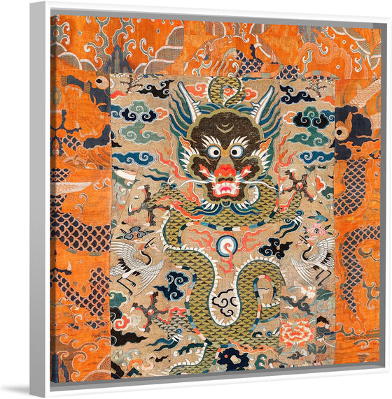 "Chinese Dragon Textile Fragment (18th Century)"