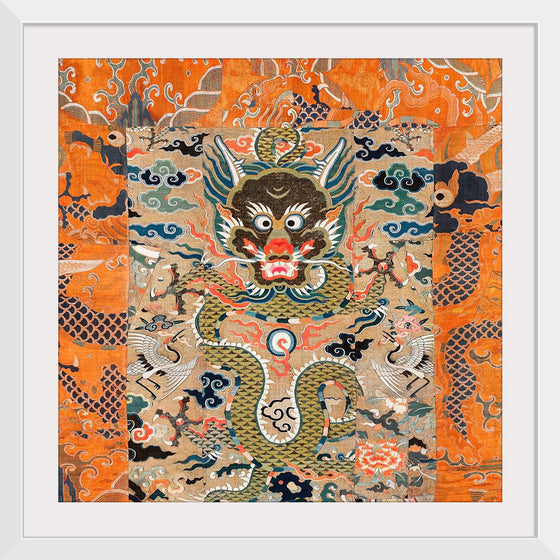 "Chinese Dragon Textile Fragment (18th Century)"