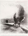 "In the Shadow of the Wing, the Black Creature Bit (1891)", Odilon Redon