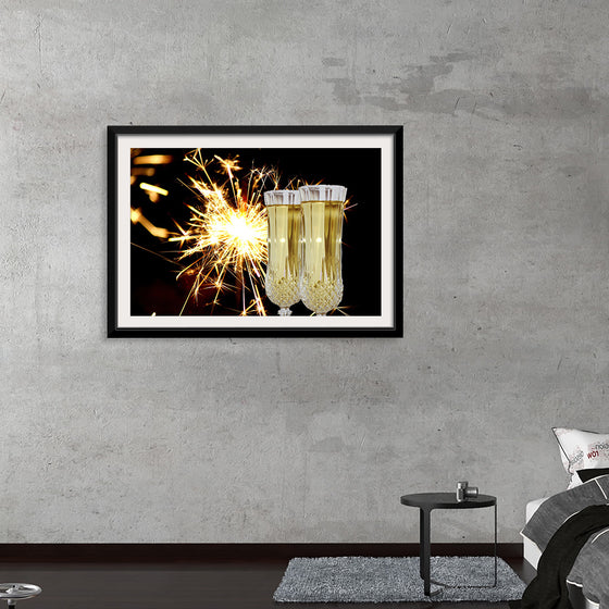 "Two Elegant Champagne Flutes ", Unbekannt