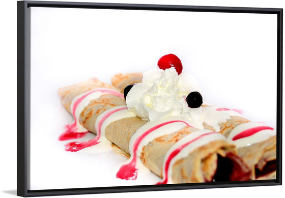 "Crepes with Fruit and Whip"