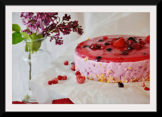 "Raspberry Ice cream cake"