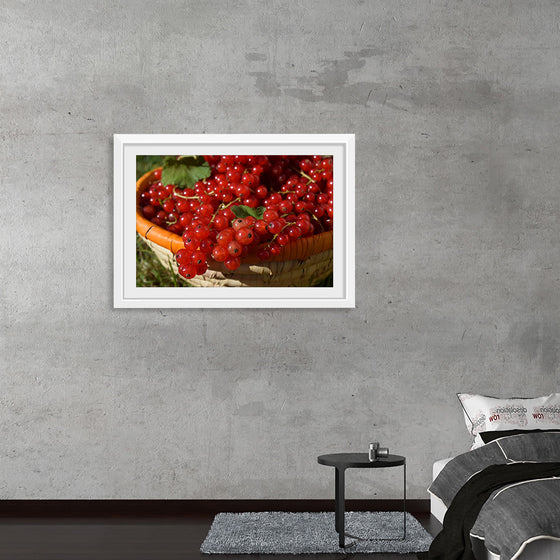 "Red currants in bowl"