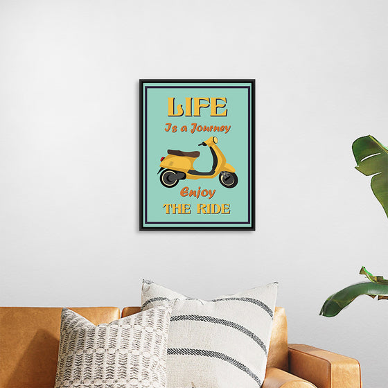 "Vespa Moped Retro Poster"