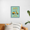 "Vespa Moped Retro Poster"