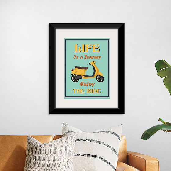 "Vespa Moped Retro Poster"