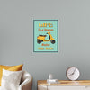 "Vespa Moped Retro Poster"