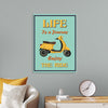 "Vespa Moped Retro Poster"