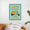 "Vespa Moped Retro Poster"