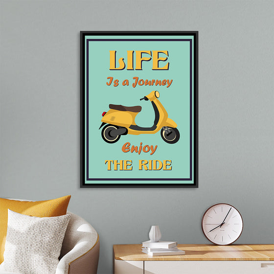 "Vespa Moped Retro Poster"