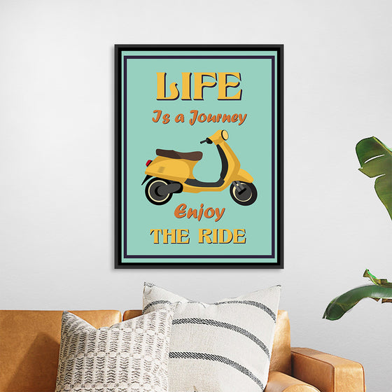 "Vespa Moped Retro Poster"