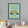 "Vespa Moped Retro Poster"