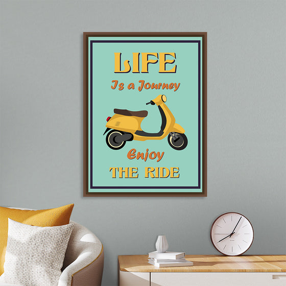 "Vespa Moped Retro Poster"