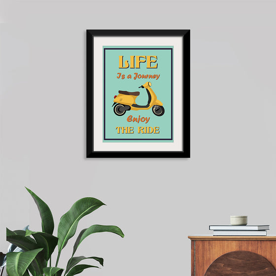 "Vespa Moped Retro Poster"