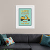 "Vespa Moped Retro Poster"