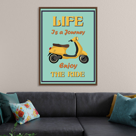 "Vespa Moped Retro Poster"