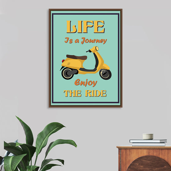 "Vespa Moped Retro Poster"