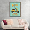 "Vespa Moped Retro Poster"