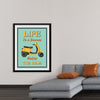 "Vespa Moped Retro Poster"