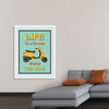 "Vespa Moped Retro Poster"