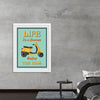 "Vespa Moped Retro Poster"