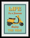 "Vespa Moped Retro Poster"