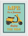 "Vespa Moped Retro Poster"