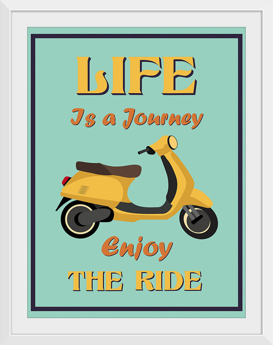 "Vespa Moped Retro Poster"