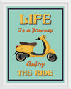 "Vespa Moped Retro Poster"