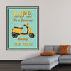 "Vespa Moped Retro Poster"