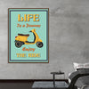 "Vespa Moped Retro Poster"