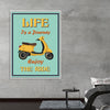 "Vespa Moped Retro Poster"