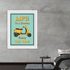 "Vespa Moped Retro Poster"