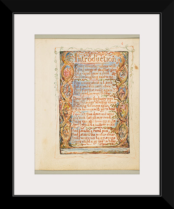 "Songs of Innocence- Introduction",  William Blake