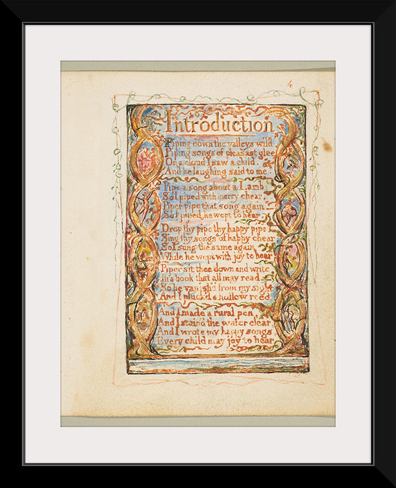 "Songs of Innocence- Introduction",  William Blake