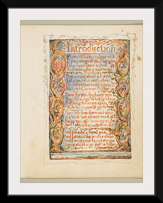 "Songs of Innocence- Introduction",  William Blake