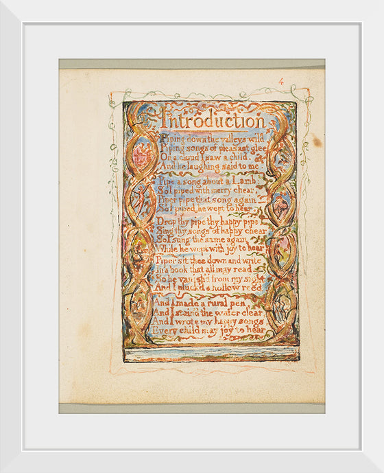 "Songs of Innocence- Introduction",  William Blake