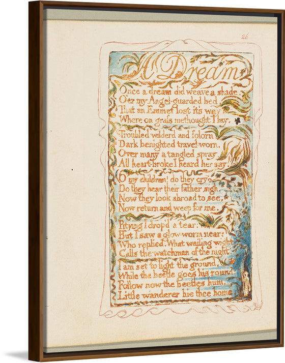 "Songs of Innocence and of Experience- A Dream", William Blake