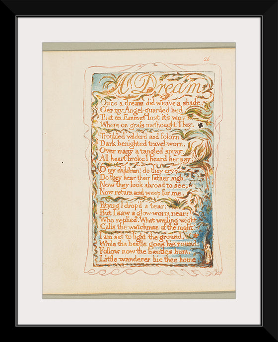 "Songs of Innocence and of Experience- A Dream", William Blake