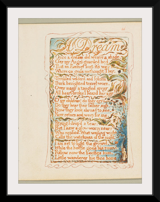 "Songs of Innocence and of Experience- A Dream", William Blake