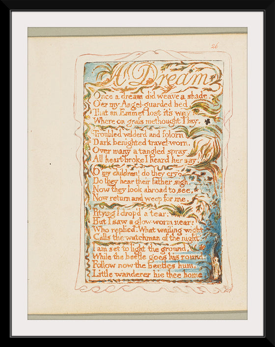"Songs of Innocence and of Experience- A Dream", William Blake