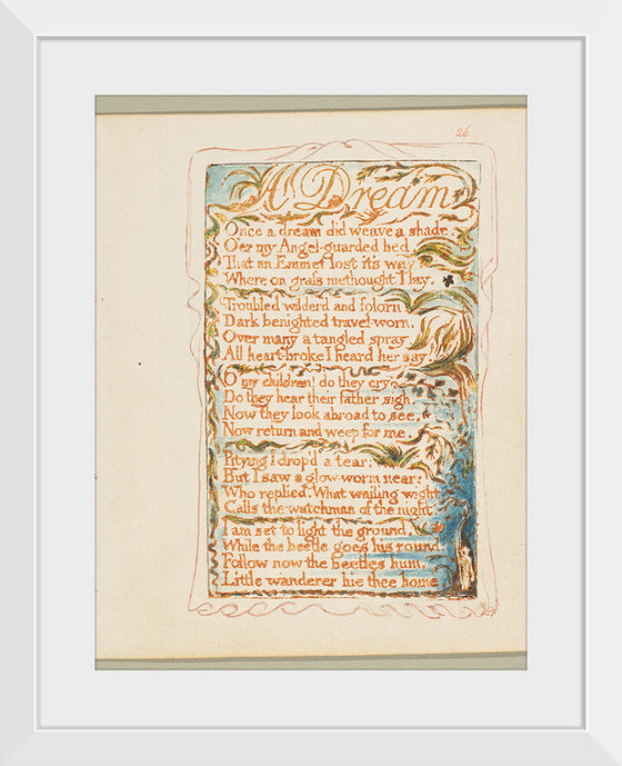 "Songs of Innocence and of Experience- A Dream", William Blake