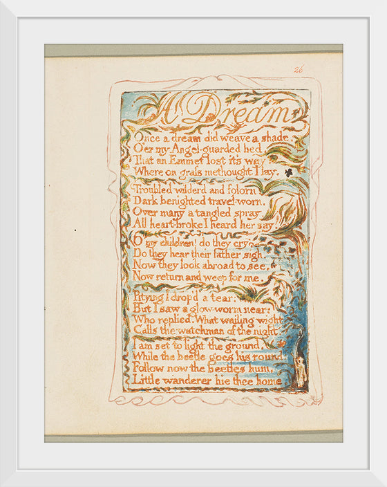 "Songs of Innocence and of Experience- A Dream", William Blake